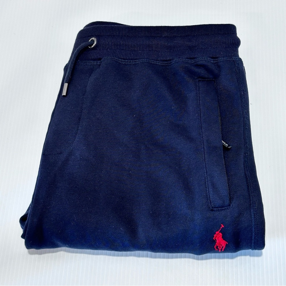 Polo Ralph Lauren Sweat Pants Youth Large Joggers Navy Drawstring‎ Like N…